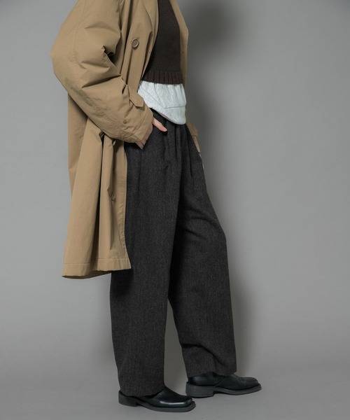 EKAL(エカル)の「Made in JAPAN WOOL TR(その他パンツ・レディース・グレー系その他/チャコールグレー・ONE)」の11枚目の写真