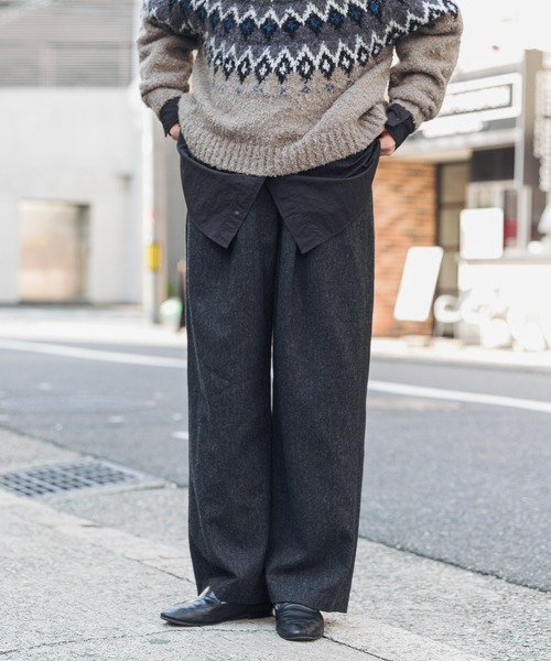 EKAL(エカル)の「Made in JAPAN WOOL TR(その他パンツ・レディース・グレー系その他/チャコールグレー・ONE)」の10枚目の写真