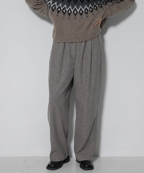 EKAL(エカル)の「Made in JAPAN WOOL TR(その他パンツ・レディース・グレー系その他/チャコールグレー・ONE)」の6枚目の写真