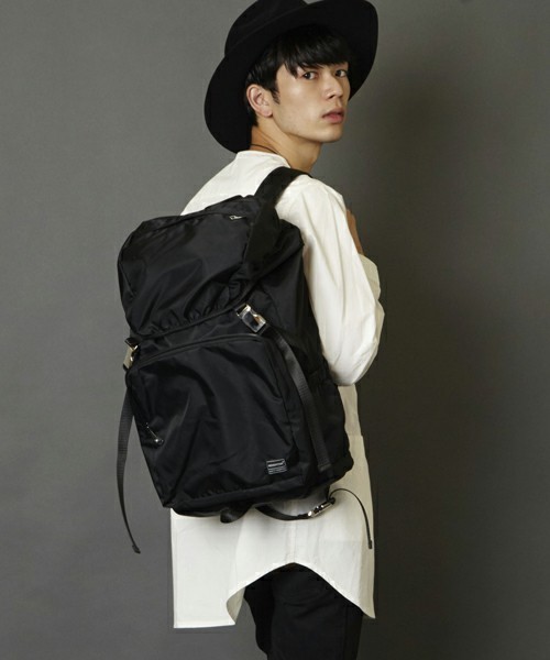 セール フロントポケットナイロンバックパック Aqua N バックパック バッグ リュック Mementism メメントイズム のファッション