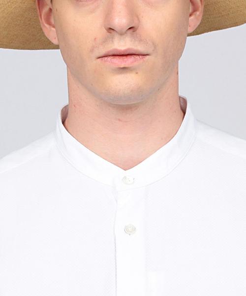 EN ROUTE（アンルート）の「ENR バンドカラーショートスリーブシャツ（シャツ/ブラウス・メンズ・ホワイト・3/1/2）」の5枚目の写真