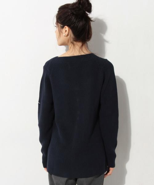 UNITED ARROWS（ユナイテッドアローズ）の「＜FILEUSE DARVOR（フィルーズ・ダルボー）＞ニット（ニット/セーター・レディース・ホワイト/ネイビー・SMALL/MEDIUM）」の3枚目の写真