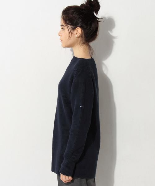 UNITED ARROWS（ユナイテッドアローズ）の「＜FILEUSE DARVOR（フィルーズ・ダルボー）＞ニット（ニット/セーター・レディース・ホワイト/ネイビー・SMALL/MEDIUM）」の5枚目の写真