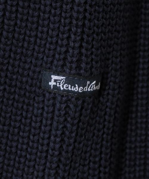 UNITED ARROWS（ユナイテッドアローズ）の「＜FILEUSE DARVOR（フィルーズ・ダルボー）＞ニット（ニット/セーター・レディース・ホワイト/ネイビー・SMALL/MEDIUM）」の12枚目の写真
