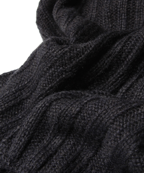 603（ロクマルサン）の「603 タートルネックマフラー（マフラー・メンズ・ブラック/グレー/ブラウン/レッド・フリー）」の6枚目の写真