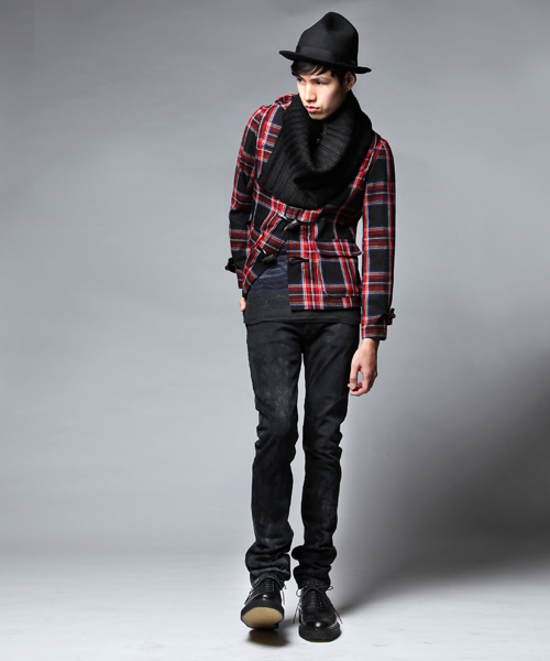 603（ロクマルサン）の「603 タートルネックマフラー（マフラー・メンズ・ブラック/グレー/ブラウン/レッド・フリー）」の7枚目の写真