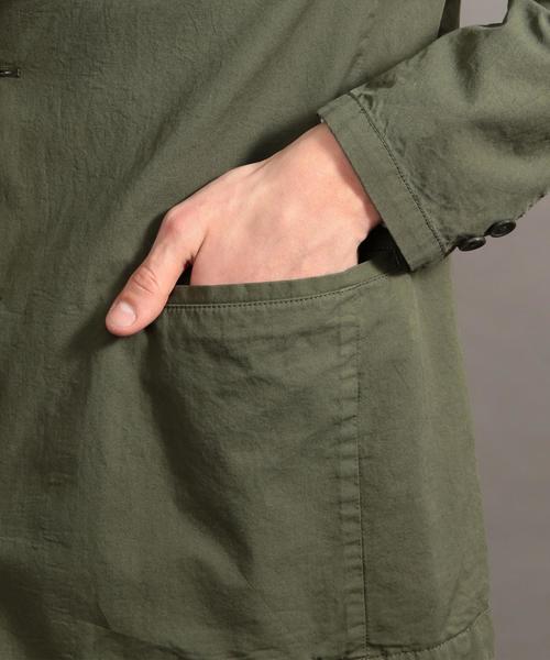 BEAUTY&YOUTH UNITED ARROWS（ビューティーアンドユースユナイテッドアローズ）の「BY ガーメントダイ スノーコットン 2B ジャケット ◆（テーラードジャケット・メンズ・オリーブ/ネイビー・LARGE/SMALL/X-LARGE/MEDIUM）」の3枚目の写真