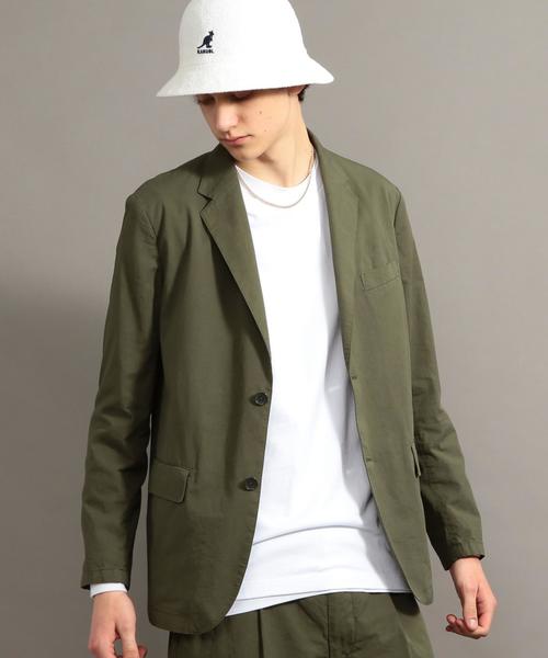 BEAUTY&YOUTH UNITED ARROWS（ビューティーアンドユースユナイテッドアローズ）の「BY ガーメントダイ スノーコットン 2B ジャケット ◆（テーラードジャケット・メンズ・オリーブ/ネイビー・LARGE/SMALL/X-LARGE/MEDIUM）」の7枚目の写真