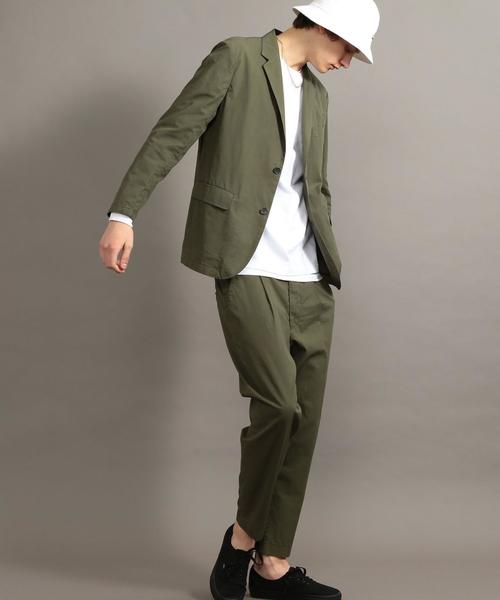 BEAUTY&YOUTH UNITED ARROWS（ビューティーアンドユースユナイテッドアローズ）の「BY ガーメントダイ スノーコットン 2B ジャケット ◆（テーラードジャケット・メンズ・オリーブ/ネイビー・LARGE/SMALL/X-LARGE/MEDIUM）」の8枚目の写真