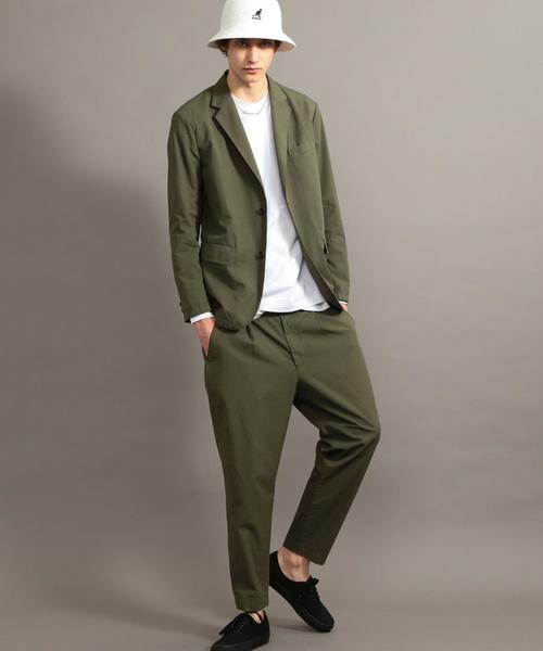 BEAUTY&YOUTH UNITED ARROWS（ビューティーアンドユースユナイテッドアローズ）の「BY ガーメントダイ スノーコットン 2B ジャケット ◆（テーラードジャケット・メンズ・オリーブ/ネイビー・LARGE/SMALL/X-LARGE/MEDIUM）」の11枚目の写真