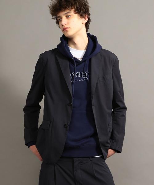 BEAUTY&YOUTH UNITED ARROWS（ビューティーアンドユースユナイテッドアローズ）の「BY ガーメントダイ スノーコットン 2B ジャケット ◆（テーラードジャケット・メンズ・オリーブ/ネイビー・LARGE/SMALL/X-LARGE/MEDIUM）」の13枚目の写真