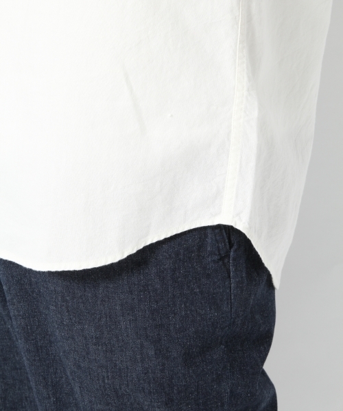 GLOBAL WORK（グローバルワーク）の「フレンチリネンコットンシャツ7分袖/738519（シャツ/ブラウス・メンズ・ブルー/グレー/ホワイト/ネイビー/カーキ・LARGE/SMALL/X-LARGE/MEDIUM）」の8枚目の写真