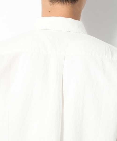 GLOBAL WORK（グローバルワーク）の「フレンチリネンコットンシャツ7分袖/738519（シャツ/ブラウス・メンズ・ブルー/グレー/ホワイト/ネイビー/カーキ・LARGE/SMALL/X-LARGE/MEDIUM）」の9枚目の写真