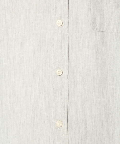 GLOBAL WORK（グローバルワーク）の「フレンチリネンコットンシャツ7分袖/738519（シャツ/ブラウス・メンズ・ブルー/グレー/ホワイト/ネイビー/カーキ・LARGE/SMALL/X-LARGE/MEDIUM）」の10枚目の写真