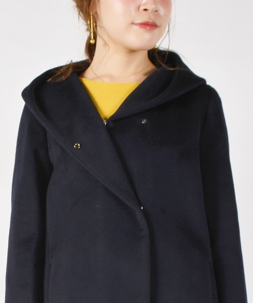 SHIPS(シップス)の「SUPER140フードコート◇(その他アウター・レディース・ライトグレー/パープル/ネイビー/ピンク・36/38/40)」の8枚目の写真