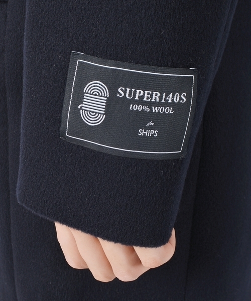 SHIPS(シップス)の「SUPER140フードコート◇(その他アウター・レディース・ライトグレー/パープル/ネイビー/ピンク・36/38/40)」の7枚目の写真