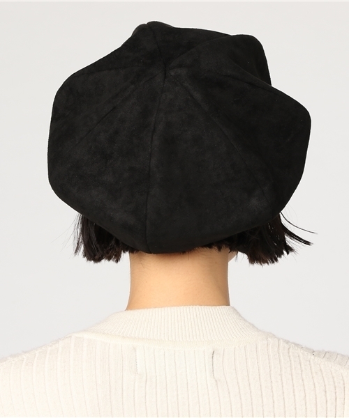 WEGO（ウィゴー）の「WEGO/フェイクスエードパネルベレー帽（ハンチング/ベレー帽・レディース・ネイビー/ブラウン/ピンク/グレー/ブラック・FREE）」の9枚目の写真