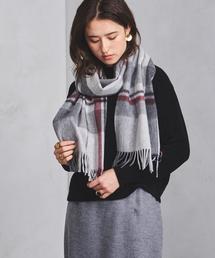 美品 BEGG×ユナイテッドアローズ 別注 アンゴラ混 大判 チェック