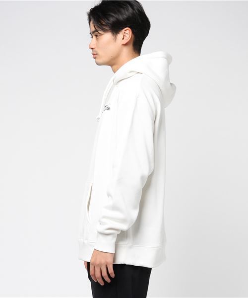 YELLOW RUBY(イエロールビー)の「1p Knit fleece Po Parka /オーバーサイズ /ビッグシルエット /ニットフリース(パーカー・メンズ・ホワイト/ブラック・MEDIUM/LARGE)」の3枚目の写真