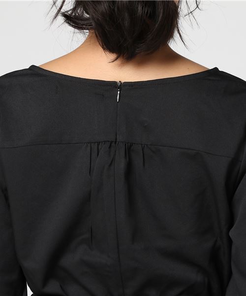 RAY CASSIN（レイカズン）の「衿ぐりスカラップ刺繍１０分袖ワンピース（ワンピース・レディース・ブラック/ピンク/A・FREE）」の19枚目の写真