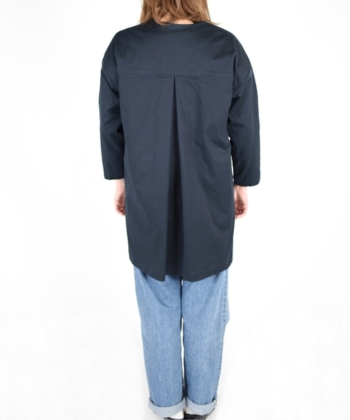 SHIPS Days（シップスデイズ）の「SHIPS Days STANDARD : ノーカラー コート◇（その他アウター・レディース・ベージュ/オリーブ/ネイビー・ONE SIZE）」の9枚目の写真