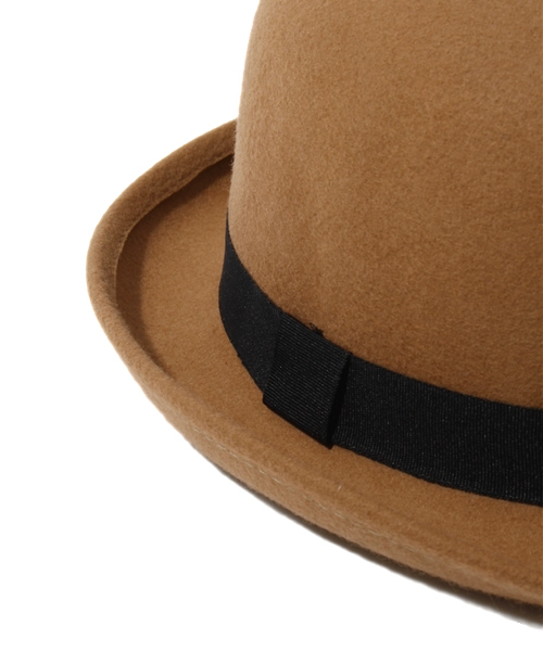 WEGO(ウィゴー)の「フェルトボーラーハット(ハット・レディース・ブラック/ベージュ/ワイン・FREE)」の6枚目の写真