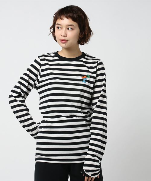 PUNYUS（プニュズ）の「ワンポイントボーダーロンT（Tシャツ/カットソー・レディース・その他1/その他2・1/2/3/4）」の5枚目の写真