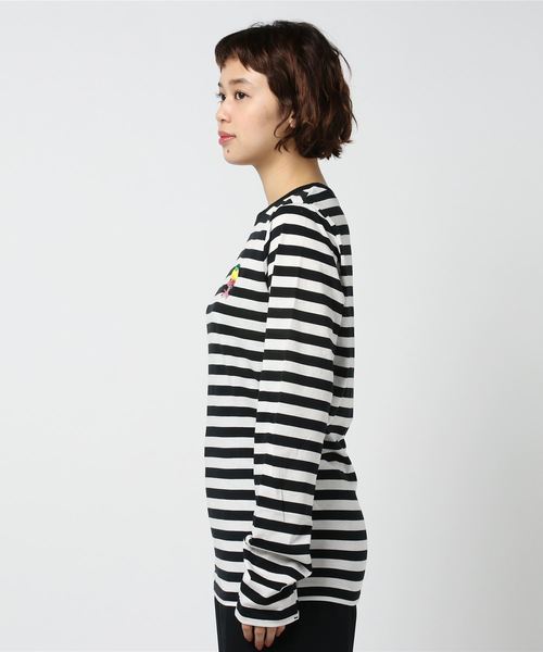 PUNYUS（プニュズ）の「ワンポイントボーダーロンT（Tシャツ/カットソー・レディース・その他1/その他2・1/2/3/4）」の4枚目の写真