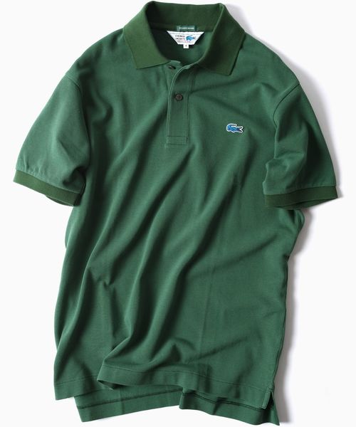 LACOSTE（ラコステ）の「LACOSTE: 別注 70's ドロップテイル ポロシャツ（ポロシャツ・メンズ・ホワイト/ネイビー/ブルー/グリーン/キャメル/ベージュ/ライトグリーン・LARGE/MEDIUM/SMALL/X-LARGE/X-SMALL）」の4枚目の写真