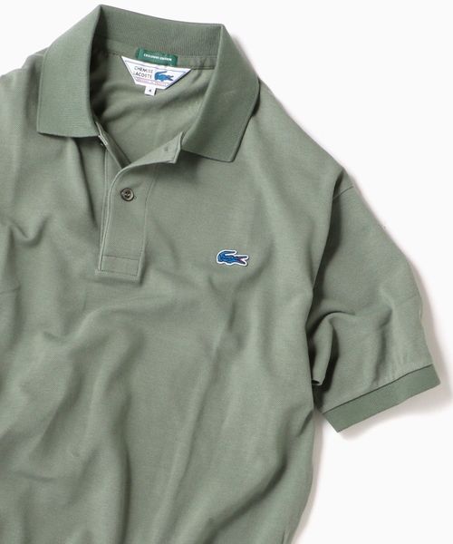 LACOSTE（ラコステ）の「LACOSTE: 別注 70's ドロップテイル ポロシャツ（ポロシャツ・メンズ・ホワイト/ネイビー/ブルー/グリーン/キャメル/ベージュ/ライトグリーン・LARGE/MEDIUM/SMALL/X-LARGE/X-SMALL）」の9枚目の写真