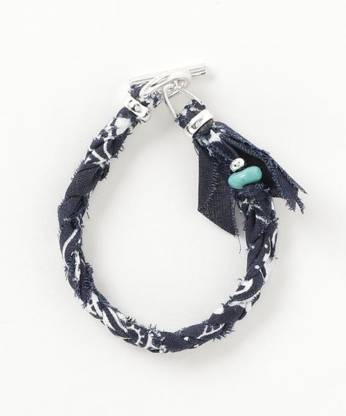 SunKu(サンク)の「BANDANA BRACELET(ブレスレット・メンズ・ブラック/ベージュ/グリーン/ネイビー/ターコイズブルー/パープル/パープル系その他/イエロー/レッド/オレンジ・FREE)」の5枚目の写真