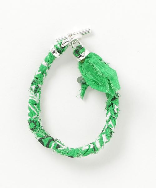SunKu(サンク)の「BANDANA BRACELET(ブレスレット・メンズ・ブラック/ベージュ/グリーン/ネイビー/ターコイズブルー/パープル/パープル系その他/イエロー/レッド/オレンジ・FREE)」の4枚目の写真