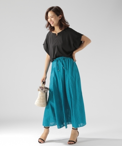 BAYFLOW(ベイフロー)の「BAYFLOW/シャドーチェックマキシスカート 18SS(スカート・レディース・ブルー/グリーン/パープル・SMALL/MEDIUM)」の16枚目の写真