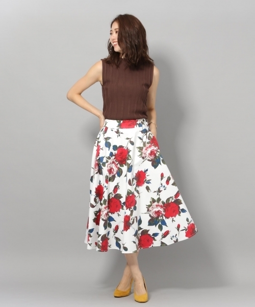 Andemiu（アンデミュウ）の「アミジヘンカリブハイネックニット806134（ニット/セーター・レディース・ネイビー/ブラウン/イエロー・FREE）」の5枚目の写真