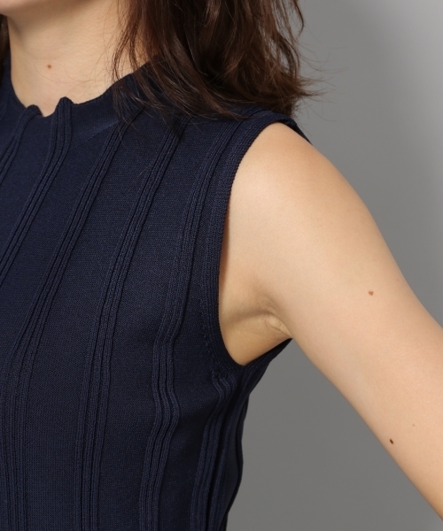 Andemiu（アンデミュウ）の「アミジヘンカリブハイネックニット806134（ニット/セーター・レディース・ネイビー/ブラウン/イエロー・FREE）」の15枚目の写真