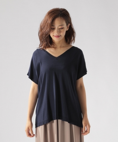 BAYFLOW（ベイフロー）の「ウシロネジリプルオーバー（ニット/セーター・レディース・ネイビー/その他1/カーキ・SMALL/MEDIUM）」の11枚目の写真