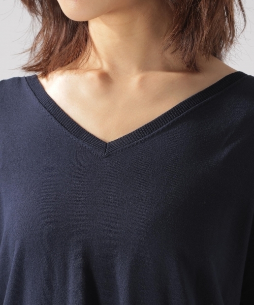 BAYFLOW（ベイフロー）の「ウシロネジリプルオーバー（ニット/セーター・レディース・ネイビー/その他1/カーキ・SMALL/MEDIUM）」の14枚目の写真