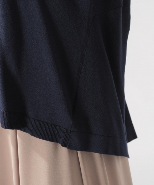 BAYFLOW（ベイフロー）の「ウシロネジリプルオーバー（ニット/セーター・レディース・ネイビー/その他1/カーキ・SMALL/MEDIUM）」の17枚目の写真