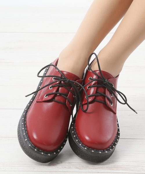 セール 厚底ソール レースアップ シューズ ドレスシューズ Attagirl アタガール のファッション通販 Zozotown