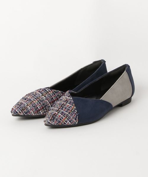 KOBE LETTUCE（コウベレタス）の「パネル配色バイカラーフラットパンプス＊レディース/シューズ[I1627]神戸レタス（パンプス・レディース・ベージュ/パープル/ブラック/レオパード/ブルー系その他・L/LL/M/S）」の18枚目の写真