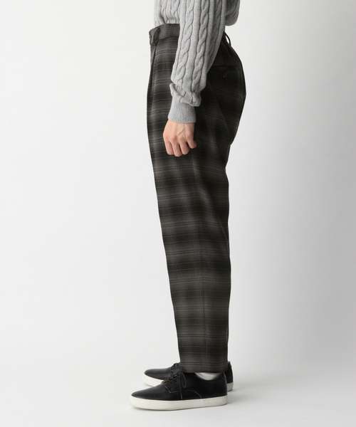 GLOBAL WORK（グローバルワーク）の「ストレッチフラノチェックトラウザー/807250（その他パンツ・メンズ・ブラック/ダークブラウン/グリーン・MEDIUM/SMALL/LARGE）」の8枚目の写真