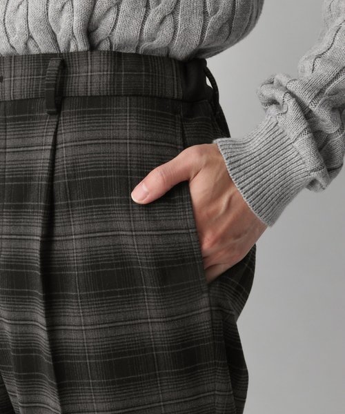 GLOBAL WORK（グローバルワーク）の「ストレッチフラノチェックトラウザー/807250（その他パンツ・メンズ・ブラック/ダークブラウン/グリーン・MEDIUM/SMALL/LARGE）」の11枚目の写真