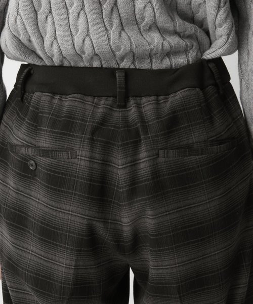 GLOBAL WORK（グローバルワーク）の「ストレッチフラノチェックトラウザー/807250（その他パンツ・メンズ・ブラック/ダークブラウン/グリーン・MEDIUM/SMALL/LARGE）」の13枚目の写真