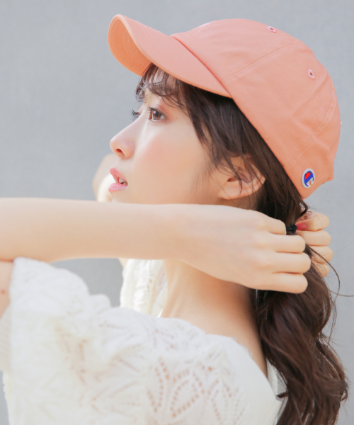 Heather（ヘザー）の「Champion CAP　823714（キャップ・レディース・ホワイト/ブラック/ベージュ/ピンク・ONE SIZE）」の4枚目の写真