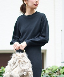 natural couture | ボリューム袖ボトルネックプルオーバー(ニット/セーター)