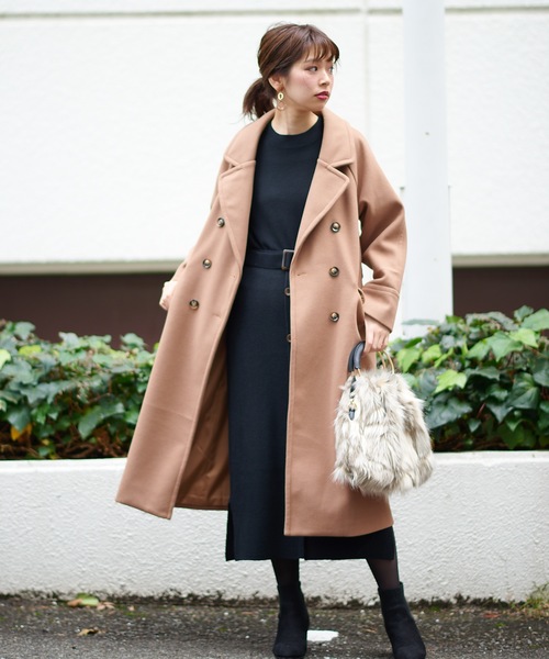 natural couture（ナチュラルクチュール）の「ボリューム袖ボトルネックプルオーバー（ニット/セーター・レディース・ライトグレー/ブラック/ベージュ/ブラウン・FREE）」の5枚目の写真