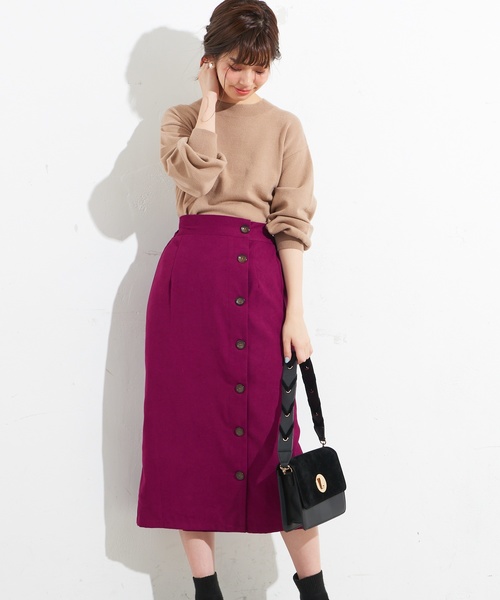 natural couture（ナチュラルクチュール）の「ボリューム袖ボトルネックプルオーバー（ニット/セーター・レディース・ライトグレー/ブラック/ベージュ/ブラウン・FREE）」の17枚目の写真