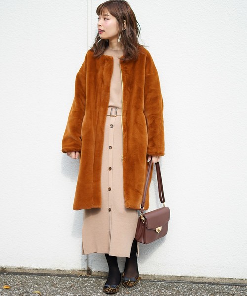 natural couture（ナチュラルクチュール）の「ボリューム袖ボトルネックプルオーバー（ニット/セーター・レディース・ライトグレー/ブラック/ベージュ/ブラウン・FREE）」の13枚目の写真