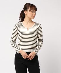 one way | ハリヌキボーダーテレコTOPS(Tシャツ/カットソー)