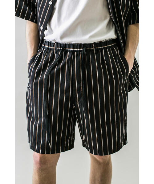 MONKEY TIME(モンキータイム)の「<monkey time> STRIPE SHORTS/ショートパンツ(その他パンツ・メンズ・ブラック・M/L/S)」の2枚目の写真